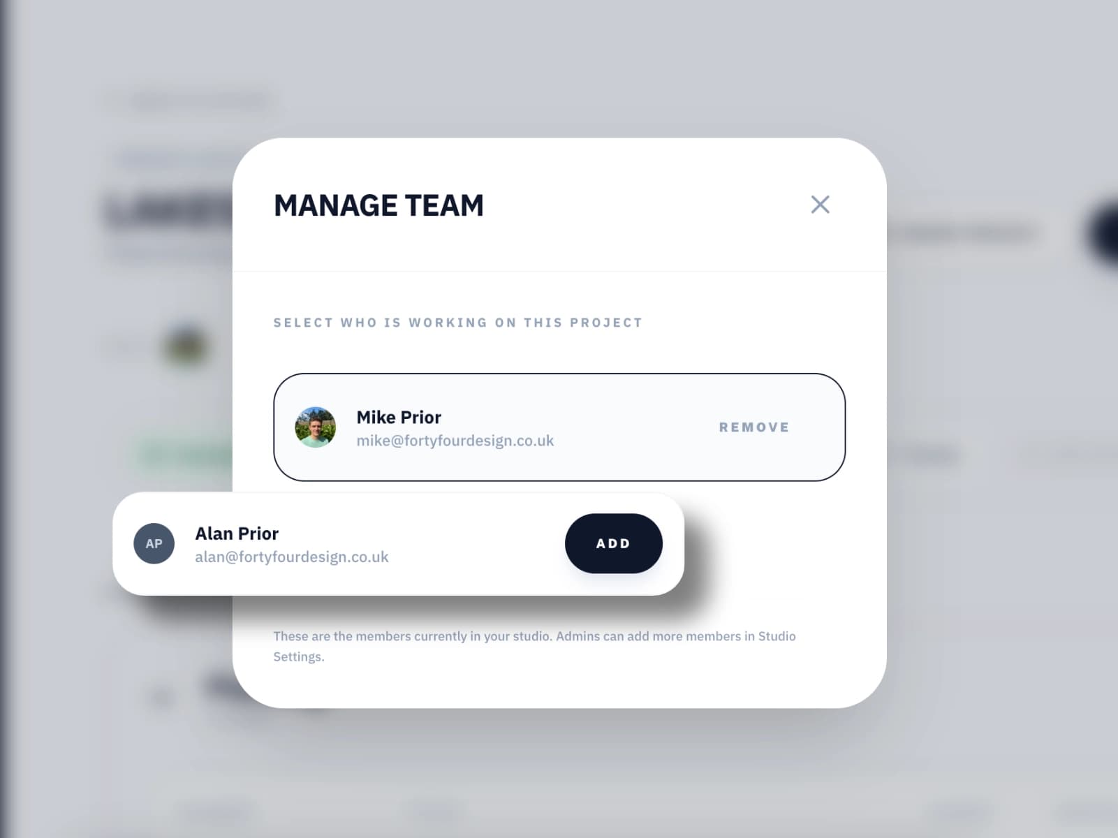 Assign projects to team members